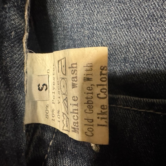 Blue High-Waist Relaxed Jeans for Women With Tie Ankles - Picture 8 of 8